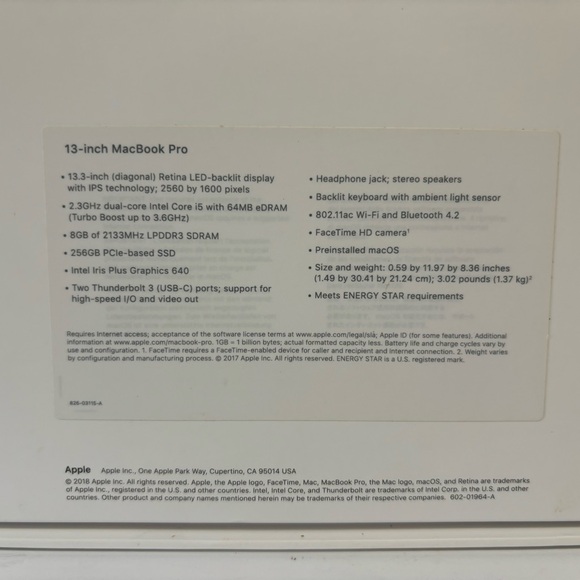 MacBook Pro Apple 14” EMPTY BOX ONLY EXCELLENT CONDITION - Picture 7 of 9